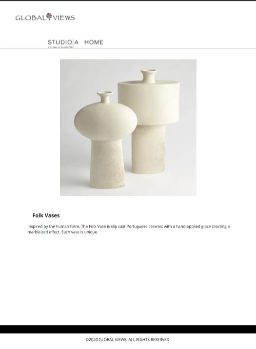 Global Views Folk Vase Set New Arrivals 10 Global Views Folk Vase Set New Arrivals