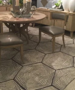 Global Views Hex Swirl Rug