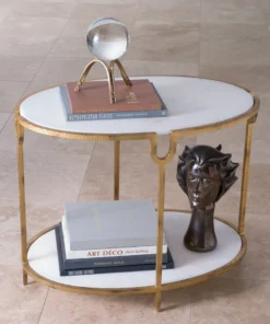 Global Views Iron And Stone Side Table New Arrivals