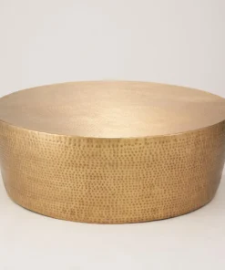 Studio A Izmir Hammered Cocktail Table Antique Brass