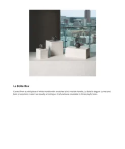 Global Views La Boite Marble Box Set Of Three