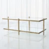 Global Views Laforge Cocktail Table Antique Gold