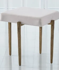 Global Views Laforge Bench Small Antique Brass