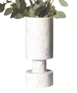 Global Views Luc Vase White Marble New Arrivals
