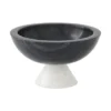 Global Views New Arrivals Marble Round Bowl Black 2 Global Views New Arrivals Marble Round Bowl Black