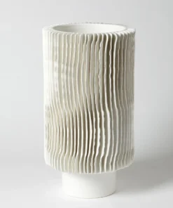 Global Views Radiator Vases Matte White Set Of Two New Arrivals