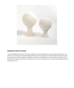 Global Views Alabaster Sphere Stands Set New Arrivals