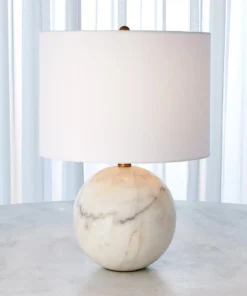Global Views New Arrivals Marble Sphere Lamp