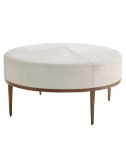 Studio A Urban Ottoman Ivory Hair On Hide Antique Brass New Arrivals