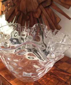 Global Views New Arrivals Honeycomb Optic Wavy Bowl