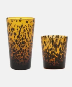 Blue Pheasant New Arrivals Andrew Tumbler Set Tortoiseshell Set Of 6