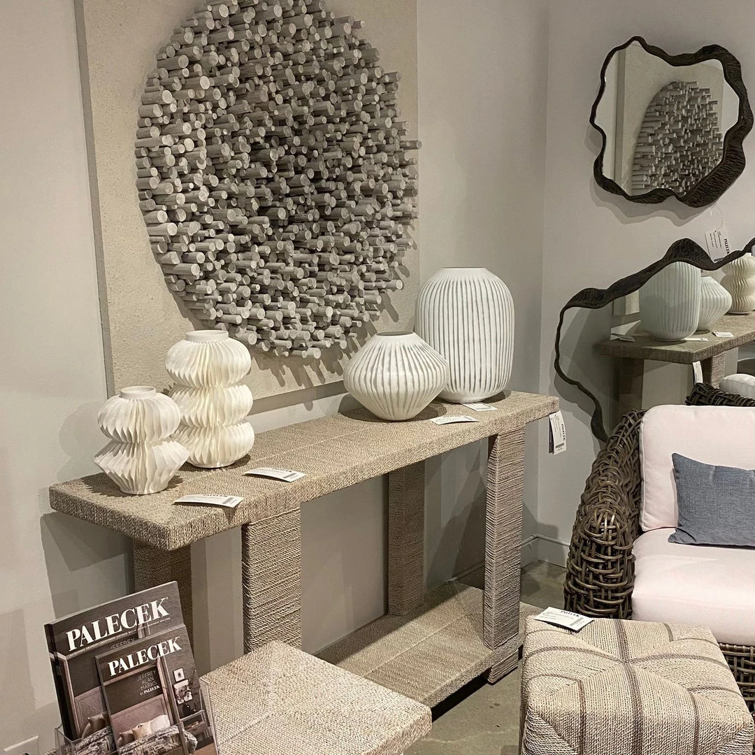 Palecek Antilles Porcelain Vase Tall 6 Palecek Antilles Porcelain Vase Tall