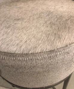 Studio A Urban Stool Grey Hair On Hide Antique Gunmetal New Arrivals