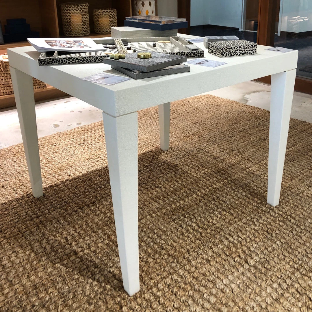 Made Goods Sorin Game Table Pristine Faux Shagreen 5 Made Goods Sorin Game Table Pristine Faux Shagreen