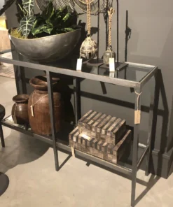 Studio A Laforge Console Iron And Brass Braising New Arrivals