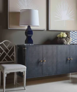 Worlds Away New Arrivals Fairfield Chair White Lacquer