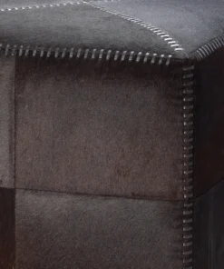 Jamie Young Brown Hide Ottoman Large New Arrivals