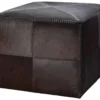 Jamie Young Brown Hide Ottoman Large New Arrivals