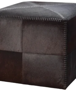 Jamie Young Brown Hide Ottoman Large New Arrivals
