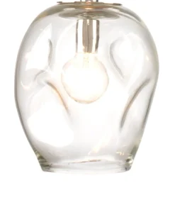 Jamie Young Dimpled Glass Pendant Clear