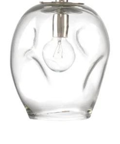 Jamie Young Dimpled Glass Pendant Clear