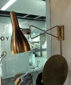 Jamie Young Lenz Swing Arm Sconce Brass 7 Jamie Young Lenz Swing Arm Sconce Brass