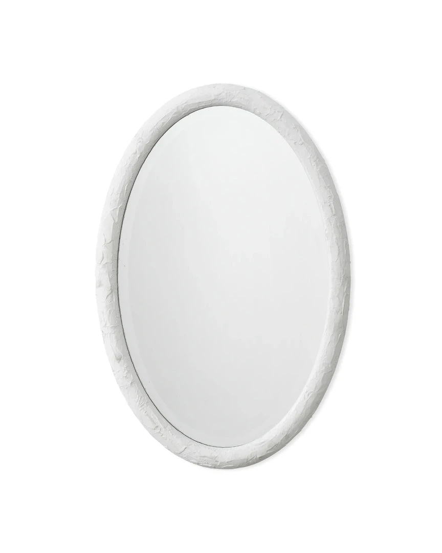 Jamie Young Ovation Oval Mirror White 3 Jamie Young Ovation Oval Mirror White