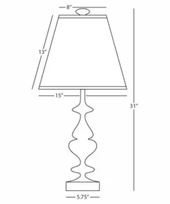 Jonathan Adler New Arrivals Hollywood Table Lamp Nickel