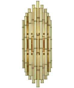 Jonathan Adler Meurice Two Light Wall Sconce Modern Brass