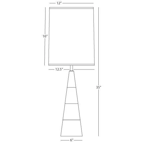 Jonathan Adler Canaan Tapered Lamp With Black Shade 5 Jonathan Adler Canaan Tapered Lamp With Black Shade