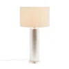 Made Goods New Arrivals Tavis Table Lamp Warm Silver Faux Linen