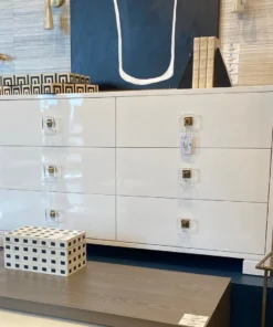 Worlds Away Louise Dresser White Brass Hardware New Arrivals