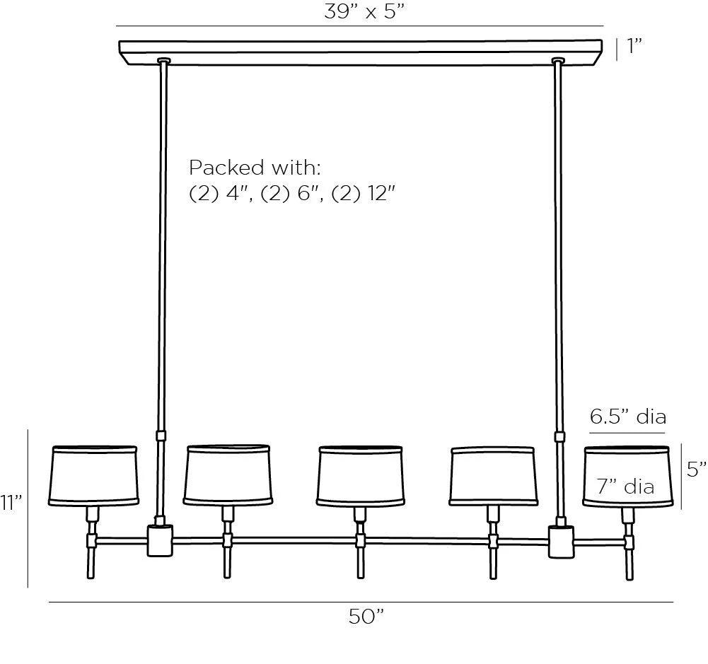 Arteriors Home Luciano Linear Chandelier Bronze 8 Arteriors Home Luciano Linear Chandelier Bronze
