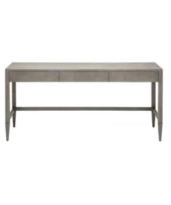 Made Goods New Arrivals Conrad 3 Drawer Desk Seal Faux Raffia