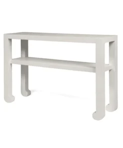 Made Goods Askel 48" Console French Gray Faux Raffia New Arrivals