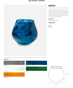 Made Goods Abria Vase Pearl