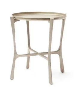 Made Goods Addison Large Side Table Aged Silver