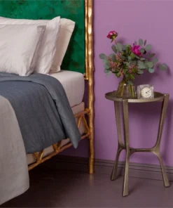 Made Goods New Arrivals Addison Small Side Table Aged Silver