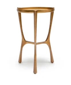 Made Goods New Arrivals Addison Small Side Table Aged Brass