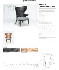 Made Goods New Arrivals Alfred Upholstered Lounge Chair Gold