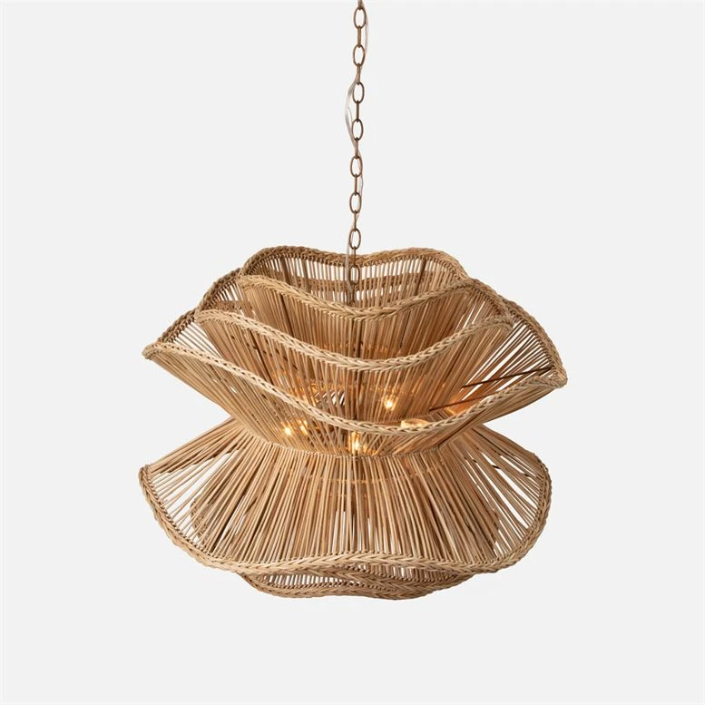Made Goods Alondra Chandelier Natural Rattan New Arrivals 6 Made Goods Alondra Chandelier Natural Rattan New Arrivals