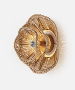 Made Goods New Arrivals Alondra Sconce Natural Rattan