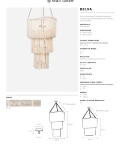 Made Goods New Arrivals Belva Two Tier Chandelier
