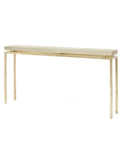 Made Goods New Arrivals Benjamin Narrow Console Table Gold
