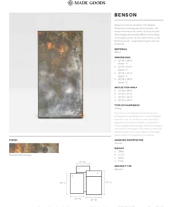 Made Goods Benson Mirror 22 X 42