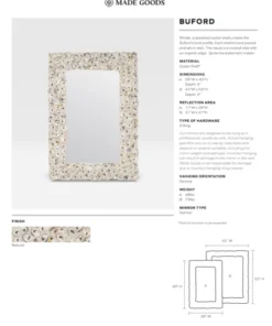 Made Goods New Arrivals Buford Mirror Large