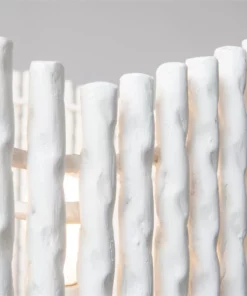 Made Goods Camille Chandelier White Gesso Metal