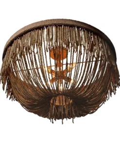 Made Goods Carmen Semi Flush Mount Bronze Coco Beads