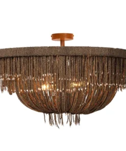 Made Goods Carmen Semi Flush Mount Bronze Coco Beads