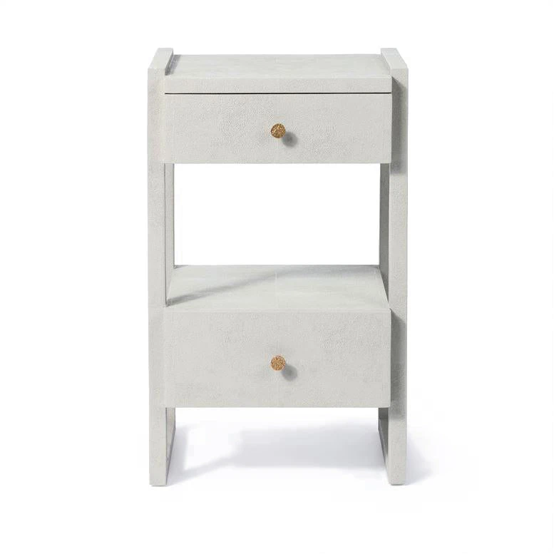Made Goods Carrigan Single Nightstand French Gray Vintage Faux Shagreen New Arrivals 4 Made Goods Carrigan Single Nightstand French Gray Vintage Faux Shagreen New Arrivals